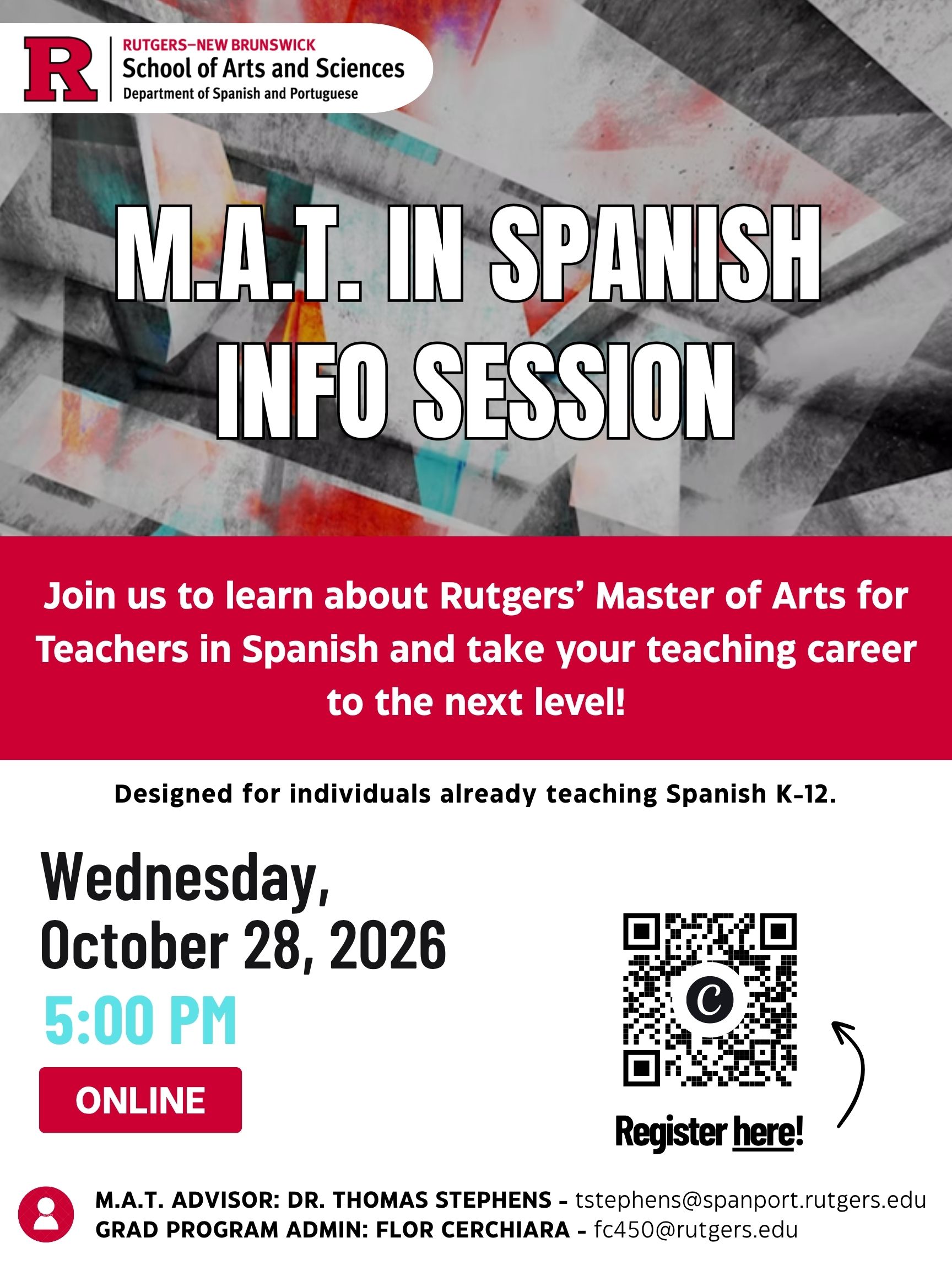 MAT Info Session Oct 2026 Flyer