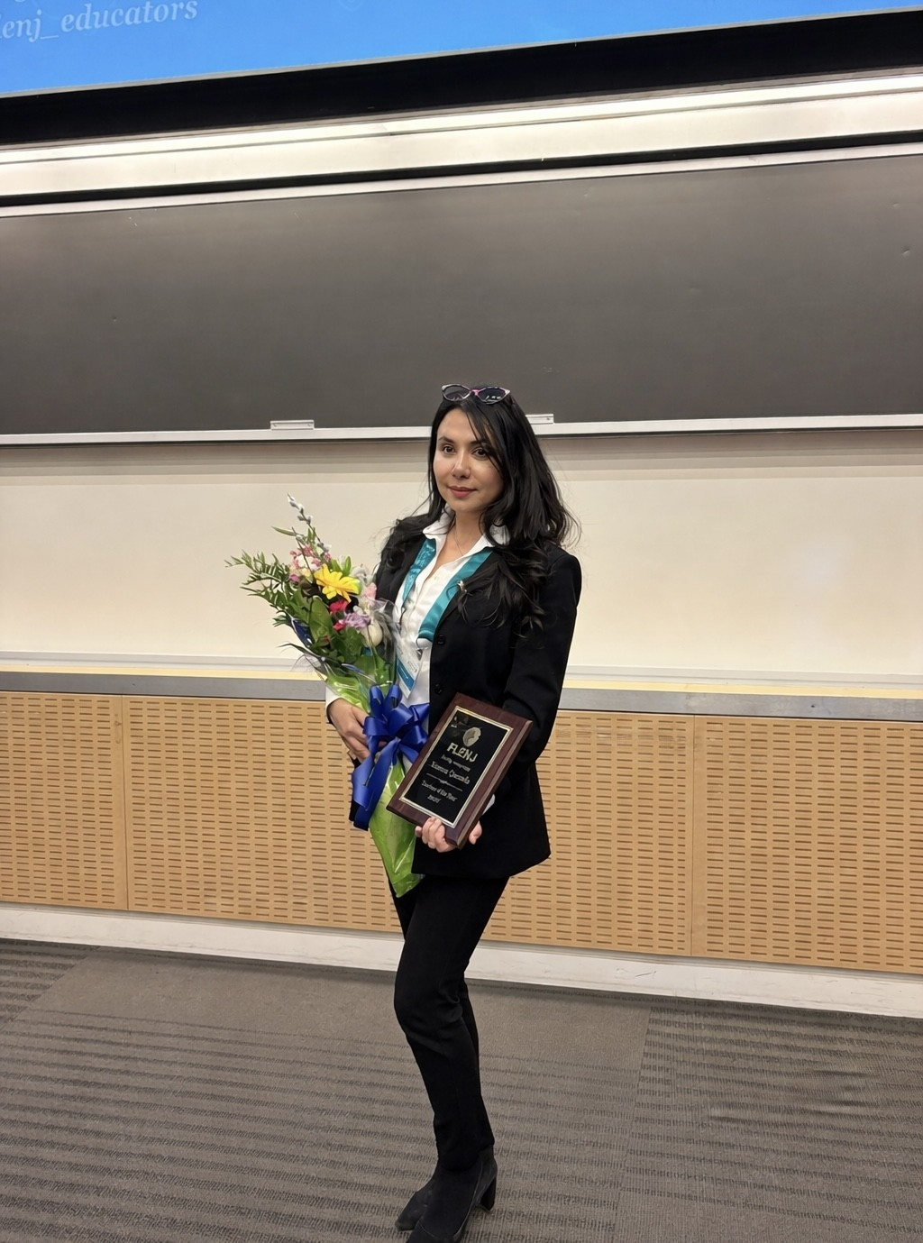 Ximena Quesada named FLENJ's Teacher of the Year